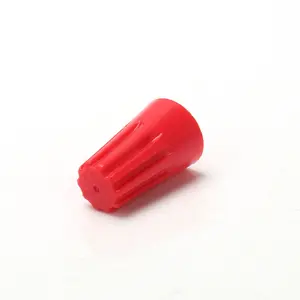 Colorful Red Electrical Wire Connectors Screw Terminals, with Spring Insert Twist Nuts Caps