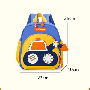 Wholesale Custom <b>Mini</b> Excavator Kids Backpack Leisure Kindergarten Backpack For Boys Aged 3-5 - Product Image 2