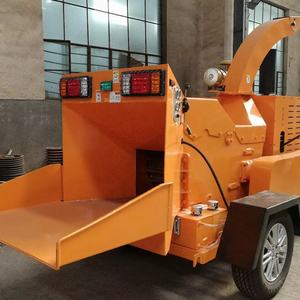 55hp Tracked Hydraulic Wood Chipper Shredder with 12hp Diesel Engine Amazing <b>Forestry</b> <b>Machinery</b> for Farm Use Used Condition - Product Image 3