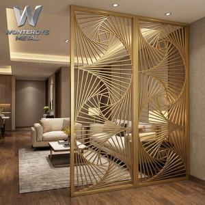 Panel de Acero Inoxidable de Diseño de Lujo, Cortado con Láser, Personalizable, de Gran Tamaño, para Vestíbulo de Hotel, Biombo Multifuncional, Separador de Ambientes - Product Image 5