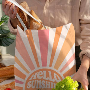 Bolso <span class=keywords><strong>de</strong></span> lona liso personalizado, bolso <span class=keywords><strong>de</strong></span> <span class=keywords><strong>tela</strong></span> <span class=keywords><strong>de</strong></span> algodón orgánico, diseño plegable, Letra <span class=keywords><strong>de</strong></span> moda, logotipo impreso personalizado, gran bolso <span class=keywords><strong>de</strong></span> compras - Product Image 5