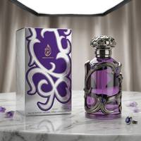 Parfum Arabe de Luxe Violet, Longue Durée, Fruité, Oriental, Boisé, Floral, Flacon Vintage Orné, Liquide 100ml EDP Dubaï