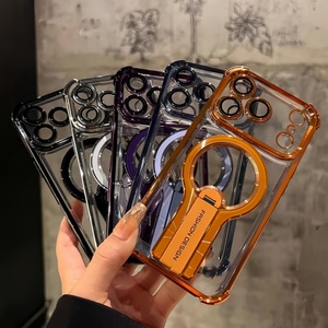 Senyork invisible holder transparent magnetic <b>charging</b> phone <b>case</b> for iPhone 11 promax 12 13 17Air four corner shockproof cover - Product Image 1