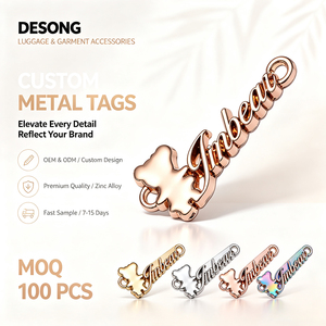 Custom Zinc Alloy Metal <b>Name</b> Tag Hard Enamel Nameplate Engraved Logo - Product Image 3