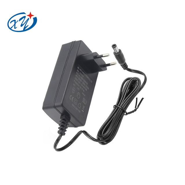 CE GS EN61347 EU Plug-in PC Material Power Supply DC 24V 4A Wall Adapter with LED Strip 48W Output Adapter