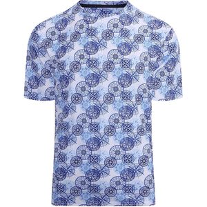 Camiseta de manga corta con estampado tie-dye personalizada para hombre, camisa informal de punto para hombre - Product Image 1