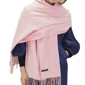 2022 Soft Tassel Touching Cashmere Cape Pashmina Pure Colorful Scarf Kashmiri Shawls For Women Spot supply