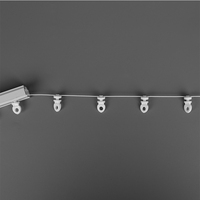 Curseur de rideau Fashion Wave Curtain Ripple Fold Runner Curtain Rail Wave Fold Runners