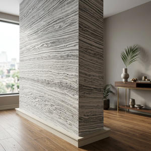 Revestimiento de Piedra Natural de Pizarra, Losa Delgada Pulida, Revestimiento de Pared para Baño de Villa Moderna, Fabricante en India - Product Image 3