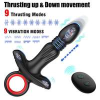 Neuer Analplug mit Kabelloser Fernbedienung, Magnetischer Aufladung, USB, Wasserdicht, Metall, Elektrisch Ausziehbarer Anal-Vibrator Sexspielzeug