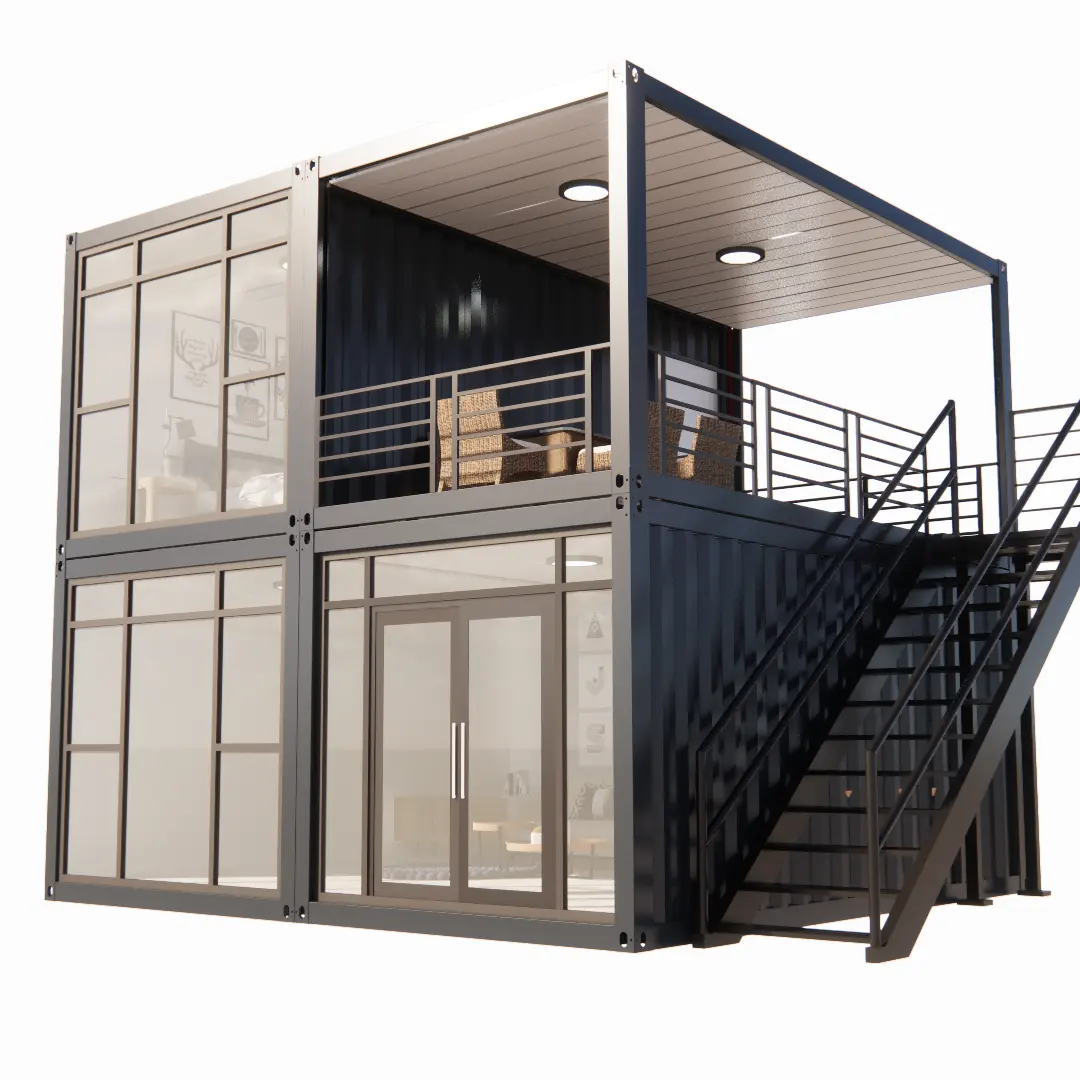 Custom Two Story Modern Container House Container House for Portable Restaurant Buildings