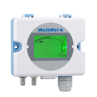 Transmisor de Presión Diferencial HVAC Personalizable RS485/4-20mA con Pantalla LCD, Sensor de Aire para Monitoreo de Conductos