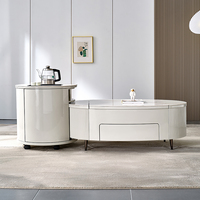 Quanu – café cuit nordique intelligent, table basse relevable, table basse avec rangement, 670169
