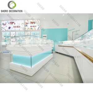 Mostrador de Exhibición de Joyería de Lujo, Diseño de Tienda de Joyería, Decoración Personalizada para Sala de Exhibición de Joyería - Product Image 2