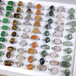 100 Anillos al por Mayor para Reventa, Anillos de Plata con Cristales para Mujer, Joyería con Piedras Preciosas - Product Image 2