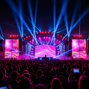 P3.91 trong nhà LED <span class=keywords><strong>Video</strong></span> tường Màn hình hiển thị 500mm * 500mm cho thuê bối cảnh cho các sự kiện sân khấu cửa hàng bán lẻ trung tâm mua sắm sân bay - Product Image 3