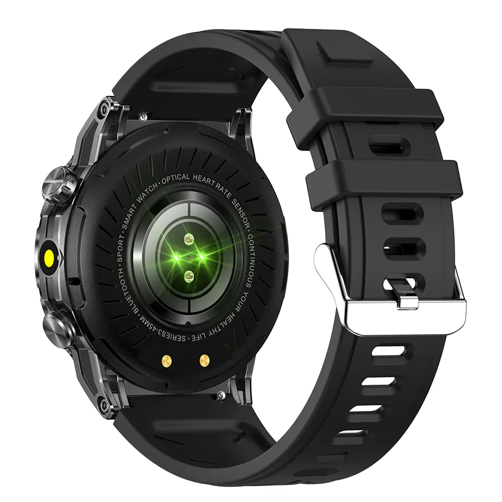 2024 New Arrival KC80 Outdoor Sport Smart watch 1.43''AMOLED 466*466 1AMT Waterproof Compass Flashlight For Men