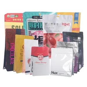 Custom shape zipper bag oem ziplock food sealing bags manufacturer