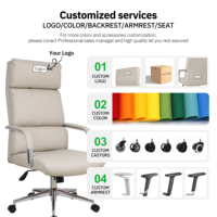 Fauteuil de direction de luxe en vente en gros chaise de bureau ergonomique en cuir souple pour les grands et grands fauteuils de direction Charmli Boshqaruv Stuli