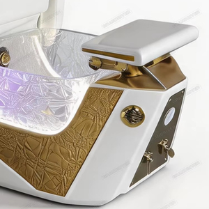 Ensemble de chaise de pédicure et table de manucure de luxe Grandriver, chaise de pédicure électrique avec spa pour les pieds, chaise de pédicure massante avec brumisateur - Product Image 3
