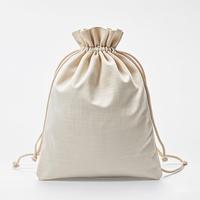 Sac à cordon personnalisé avec logo, sac d'emballage cadeau en coton et lin, pochette en coton naturel personnalisée, sac personnalisé