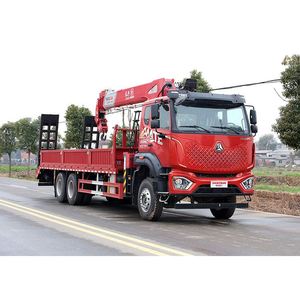 Camion grue Sinotruk Ho Wo 6x4 avec plateau de levage Changxing de 12 tonnes et échelle - Product Image 5