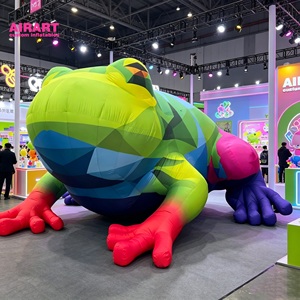 Instalación Artística de Rana Arcoíris Inflable Gigante para el <span class=keywords><strong>Atrio</strong></span> del Centro Comercial - Product Image 1