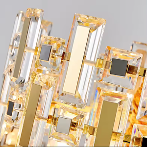 Zeal Lighting Top Selling Modern 6 Luces Gold Crystal Chandelier Indoor Crystal Chandelier Light - Product Image 6