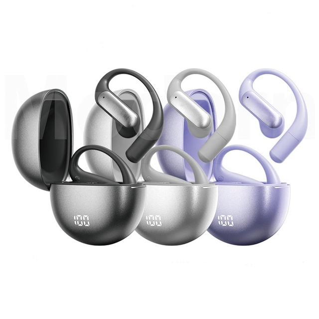 AI Ear Hook Translator Earbuds With HD Dual Call Waterproof Low Delay Long Battery Life Voice Control for Travel and Study M118