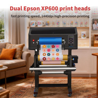 Impresora adhesiva Uvdtf rollo a rollo Erasmart, película A/B, impresora de inyección de tinta 2 en 1, cabezal Xp600, impresora digital A3 Uv Dtf