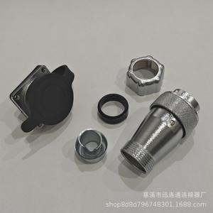 Conector Cuadrado de Aviación WS24, Enchufe y Tomacorriente de 2, 3, 4, 9, 10, 12, 15, 19 Pines, Chapado en Oro, Aleación de Zinc, Tipo Enchufable - Product Image 4