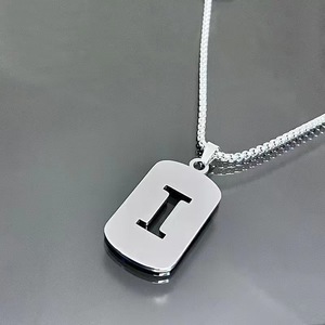 Collana con Ciondolo Iniziale dell'Alfabeto Unisex, Charm con Lettera, Gioiello di Moda Quotidiana - Product Image 6