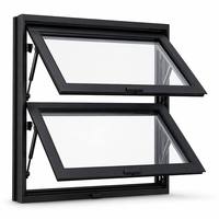 Ventana Plegable Vertical Motorizada Eléctrica con Parte Superior de Aluminio, Control Remoto Inteligente, Doble Vidrio Insonorizado, Moderna y Térmica
