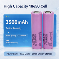 Batterie cylindrique lithium-ion 18650-35E NMC811 Cathode 500 cycles -25~60 45g pour l'électronique grand public et les outils électriques