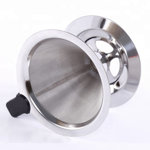 Muestra Gratuita en Stock: Soporte Moderno de Acero Inoxidable para Filtro de Café de 115mm de Diámetro, Ecológico, con Cono para 3 Tazas - Product Image 4