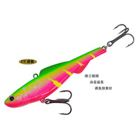 90mm 26g Winter Eis VIB Vibration Crank bait Sinking Fishing Lure Künstlicher Rattlin Isca Drillings haken Harter Köder