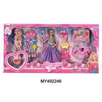 Vente en gros de poupées princesses pour filles de 11,5 pouces, ensemble de jouets avec 9 articulations, emballage en boîte cadeau, jeu de simulation de maison pour filles