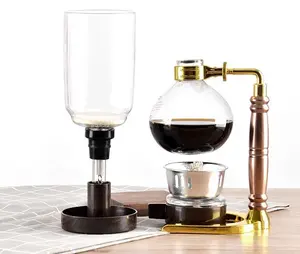 Borosilicaatglas Koffie Sifon 3/5 Cup Fire Glas Koffiezetapparaat Sifon Koffiepot