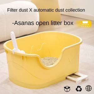 Großhandel Umweltfreundliche Große Kunststoff-Katzentoilette für Katzen und Kaninchen HL116 - Product Image 3