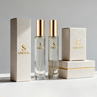 Nouveau design de flacon vide de parfum de 10ml flacon de parfum rond rechargeable avec boîte logo personnalisé