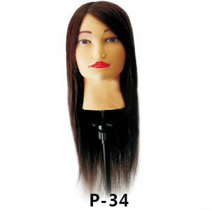2024 nouveau coiffeur enseignement tête <span class=keywords><strong>barbier</strong></span> tête cheveux humains coiffure formation tête avec cheveux noirs - Product Image 5