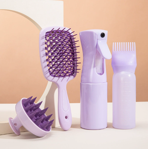 Cepillo Pulverizador Desmontable para Cabello, Peine Mezclador con Rociador, Herramienta de Peluquería Profesional - Product Image 3