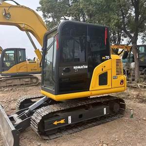 Excavatrice d'occasion Komastu PC70 7 tonnes, d'origine japonaise, en bon état, avec pompe hydraulique et vanne Kawasaki, pompe à engrenages du moteur - Product Image 1