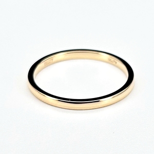 HQ Gems <span class=keywords><strong>Reall</strong></span> Bague de fiançailles 2mm en or jaune 18 carats avec diamant de laboratoire rond - Product Image 3