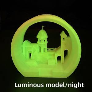 Figuras Decorativas Personalizables de Plástico Impresas con Diseño de Fantasía Científica de Monument Valley, Excelentes Estatuas de Juguete para Halloween - Product Image 2