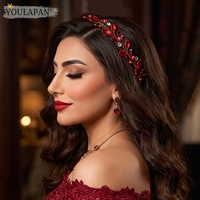 YouLaPan – sangle de cheveux brillante pour mariage, strass faits à la main, accessoires de cheveux exquis pour femmes, pour banquet, danse, fête, YXA350