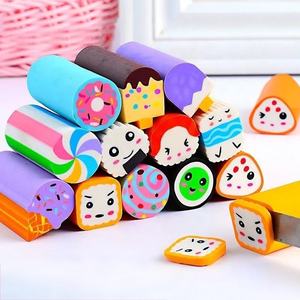 HUA Grosir Set Penghapus Pensil Desain Korea Lucu 6PCS/PAK Penghapus Karet Promosi Kreatif Hadiah Bersama - Product Image 1