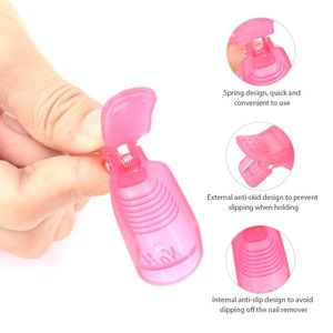 10 Uds. De pinzas para quitar esmalte de uñas en Gel, Set de herramientas de manicura, pinzas de plástico acrílico, reutilizables - Product Image 3