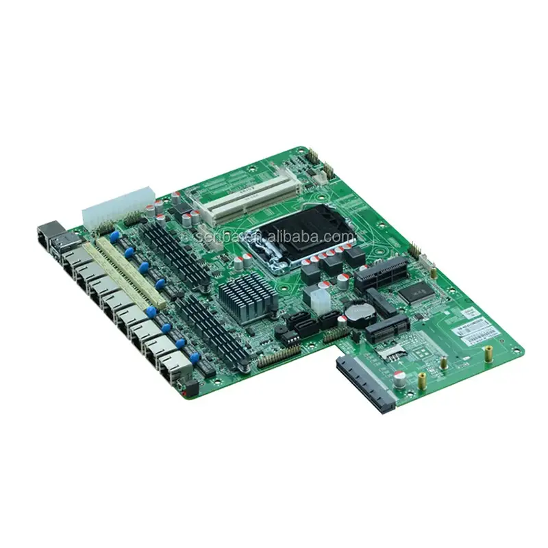 8 Gigabit Ethernet Poorten H87 Express Chipset Firewall Industriële Linux Router Moederbord Para Pfsense Met Vga