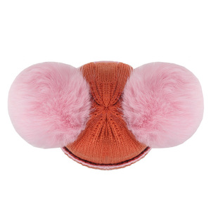 Cute Knitted Baby Hat With Pom Poms Unisex Winter Warm Beanie For Kids - Product Image 5